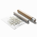 Minimalist Wall Décor - Black, White & Silver Abstract Print