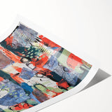 Large Abstract Wall Art – Vibrant Contemporary Canvas Painting