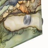 Layered Earth – Abstract Fluid Canvas Art in Olive and Brown Tones