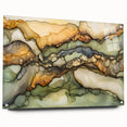 Layered Earth – Abstract Fluid Canvas Art in Olive and Brown Tones