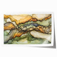 Layered Earth – Abstract Fluid Canvas Art in Olive and Brown Tones