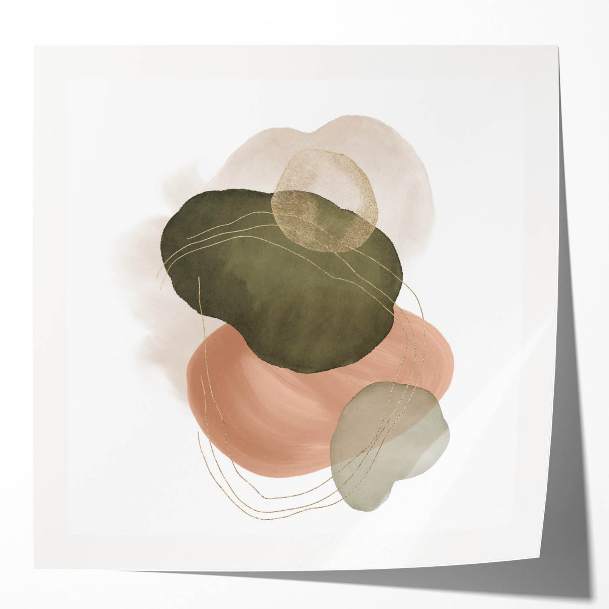 Geometric Art Prints for Home Decor – Minimalist Organic Wall Art