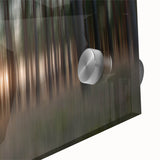 Abstract Minimalist Landscape Paintings – Motion Blur Pine Forest