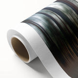 Abstract Minimalist Landscape Paintings – Motion Blur Pine Forest