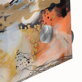 Contemporary Abstract Art – Moody Modern Canvas in Gold & Orange