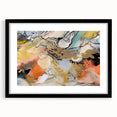 Contemporary Abstract Art – Moody Modern Canvas in Gold & Orange