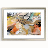 Contemporary Abstract Art – Moody Modern Canvas in Gold & Orange