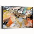 Contemporary Abstract Art – Moody Modern Canvas in Gold & Orange