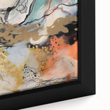 Contemporary Abstract Art – Moody Modern Canvas in Gold & Orange