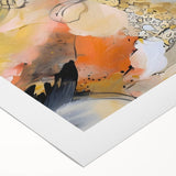 Contemporary Abstract Art – Moody Modern Canvas in Gold & Orange