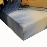 Contemporary Abstract Art – Moody Modern Canvas in Gold & Orange