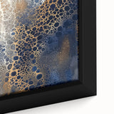 Minimalist Textured Art Pieces – Cream, Navy, and Gold Cell Design