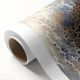 Minimalist Textured Art Pieces – Cream, Navy, and Gold Cell Design