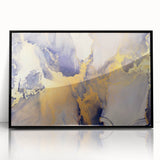 Celestial Depth – Contemporary Fluid Art Pieces in Gold and Blue