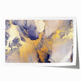 Celestial Depth – Contemporary Fluid Art Pieces in Gold and Blue