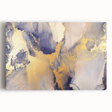 Celestial Depth – Contemporary Fluid Art Pieces in Gold and Blue
