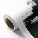 Black and White Geometric Wall Art - Modern Abstract Canvas Print