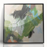 Earthen Harmony Abstracts – Green and Beige Nature-Inspired Wall Art