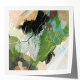 Earthen Harmony Abstracts – Green and Beige Nature-Inspired Wall Art