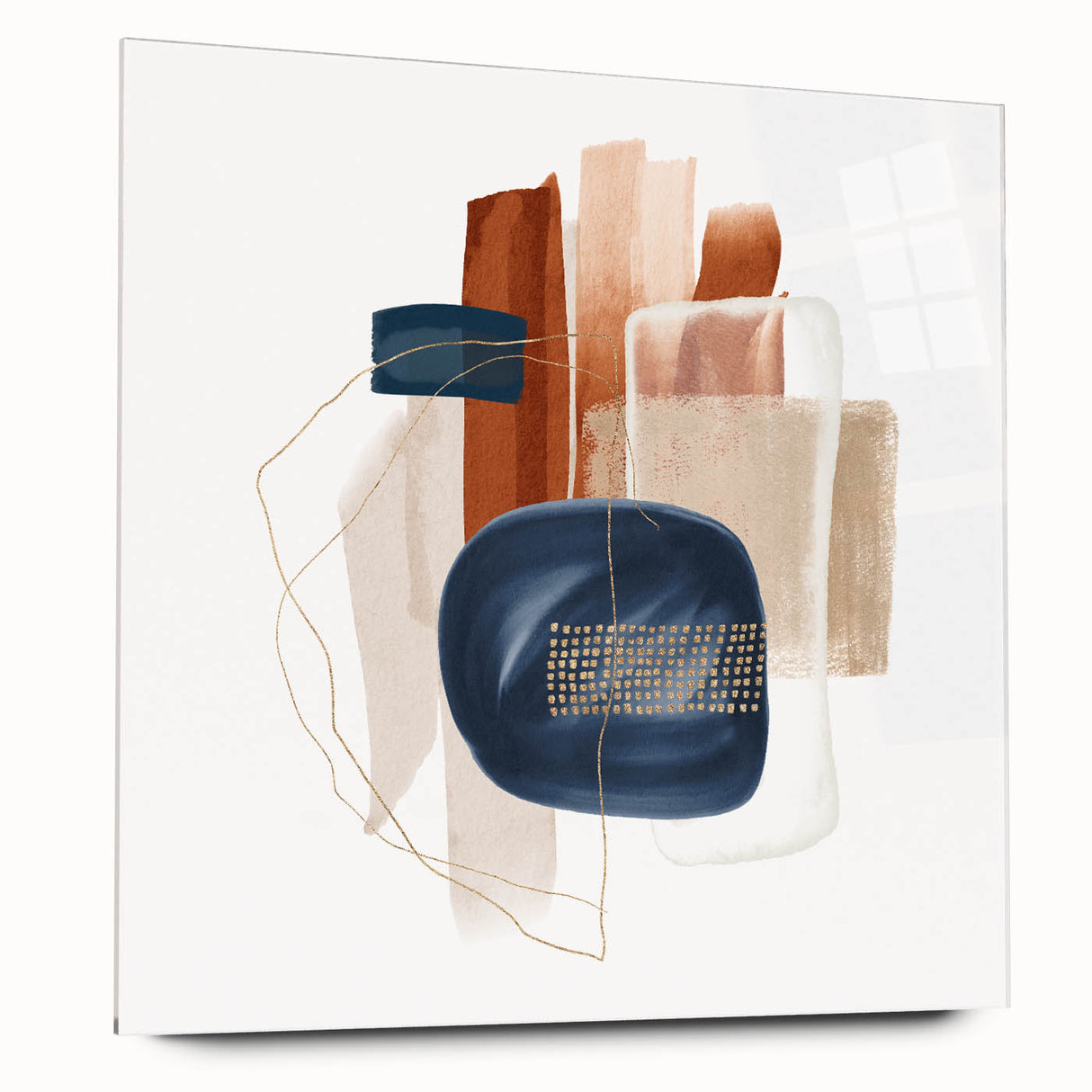 Modern Geometric Wall Decor – Abstract Minimalist Canvas Art Print