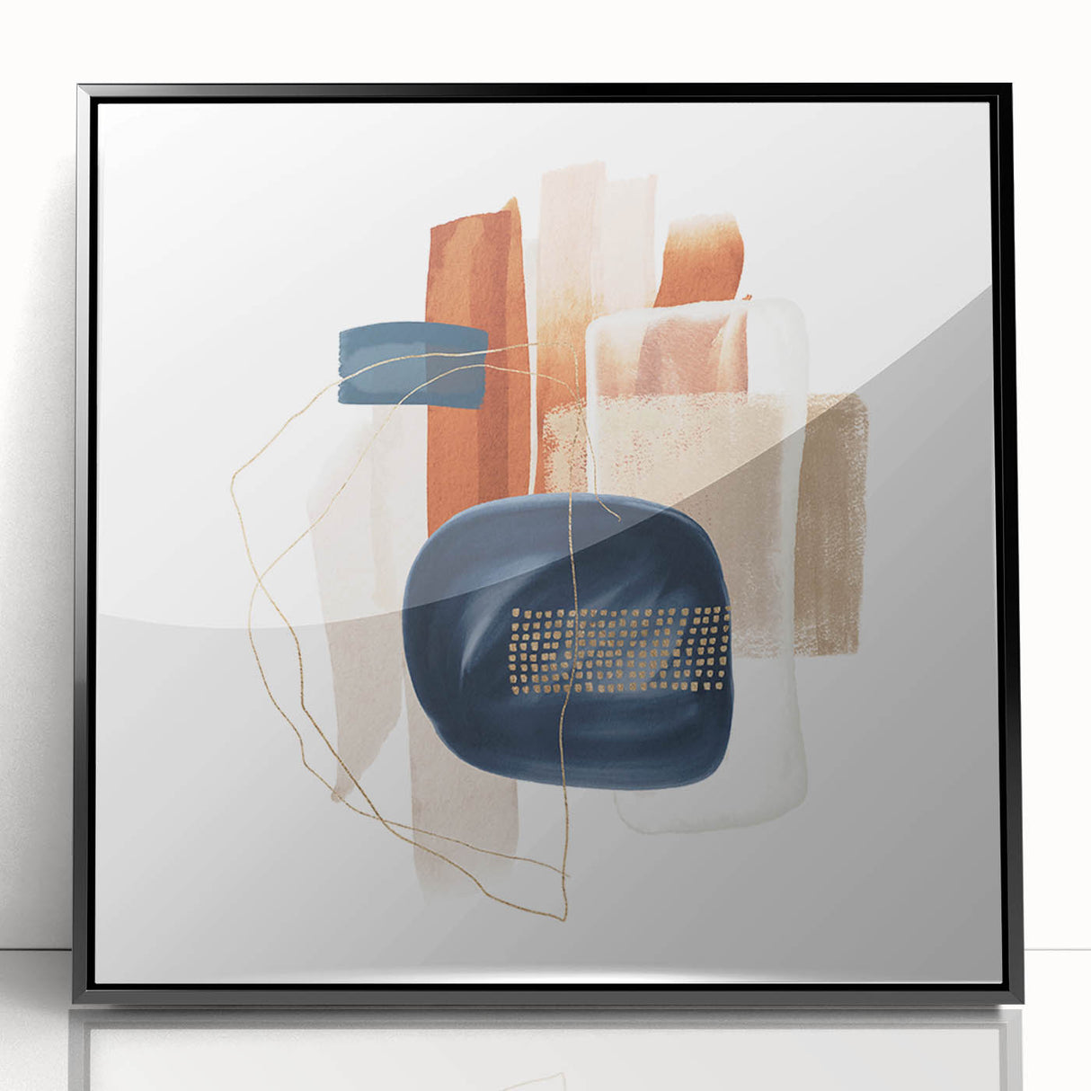 Modern Geometric Wall Decor – Abstract Minimalist Canvas Art Print