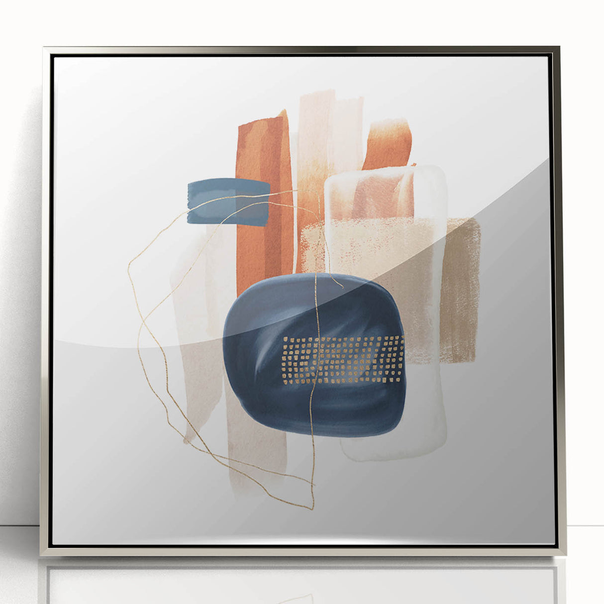 Modern Geometric Wall Decor – Abstract Minimalist Canvas Art Print