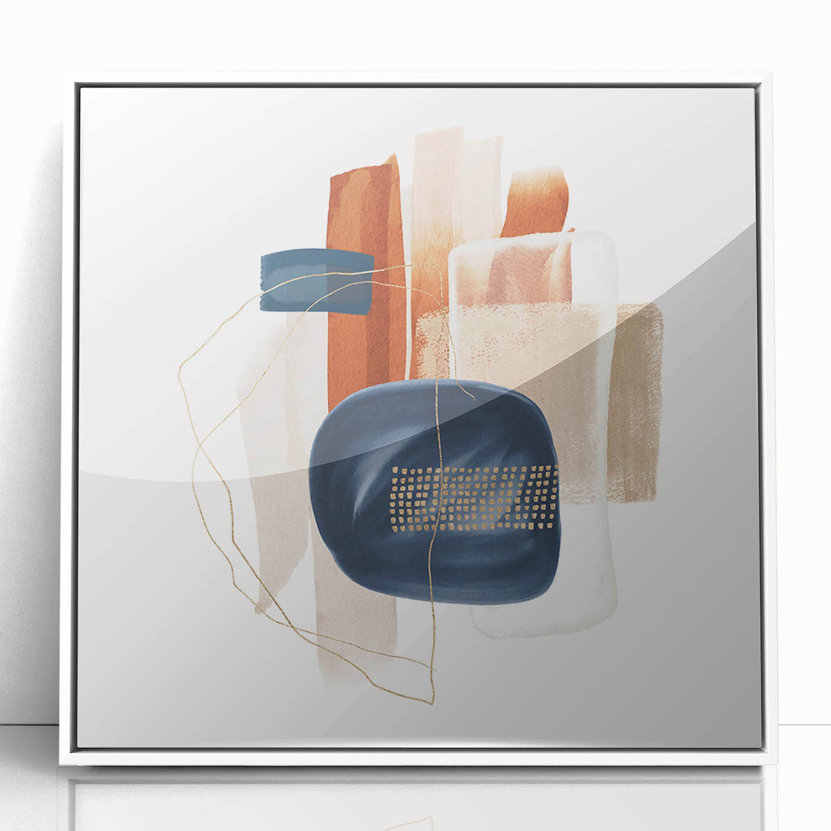 Modern Geometric Wall Decor – Abstract Minimalist Canvas Art Print