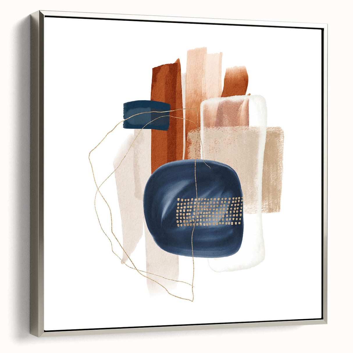Modern Geometric Wall Decor – Abstract Minimalist Canvas Art Print