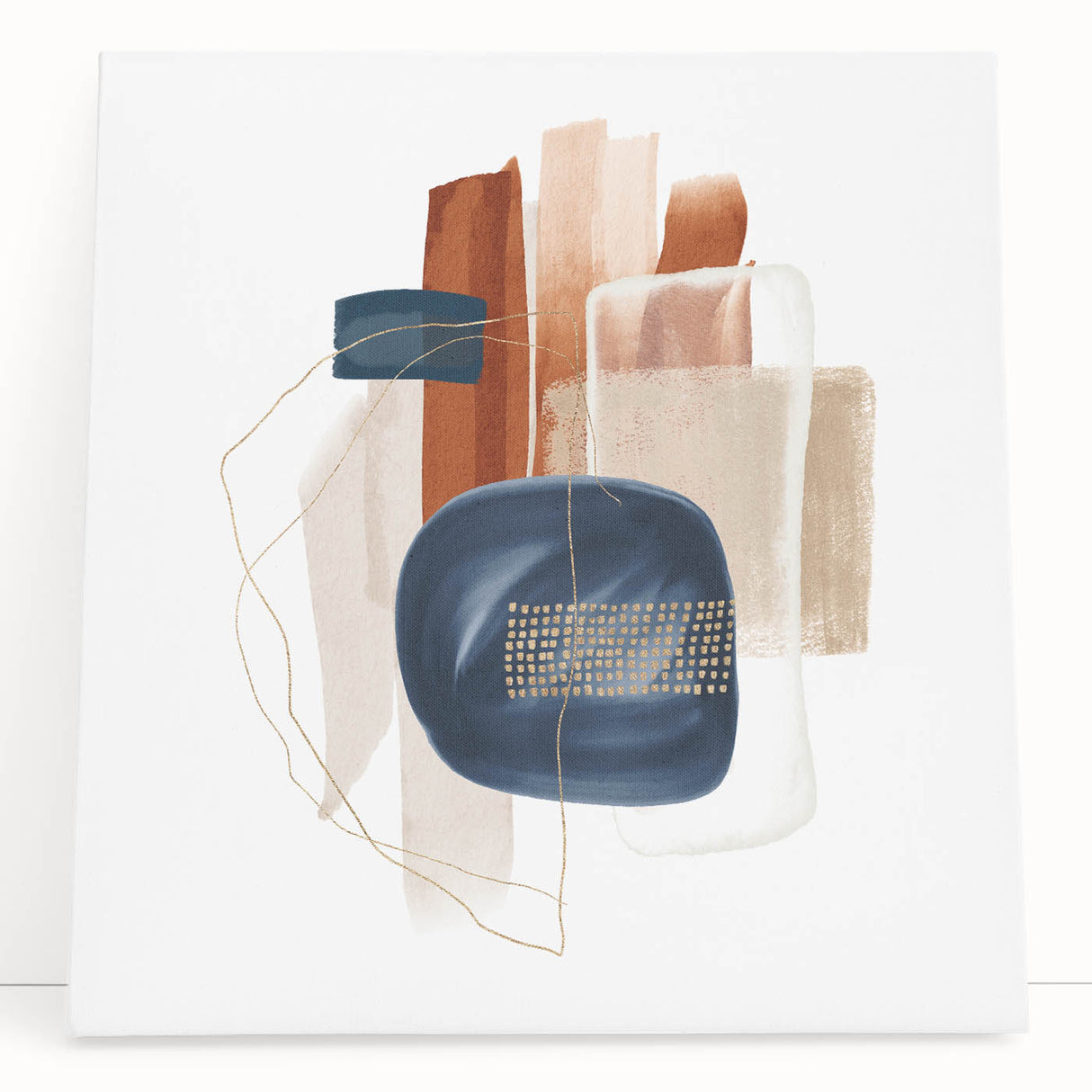Modern Geometric Wall Decor – Abstract Minimalist Canvas Art Print