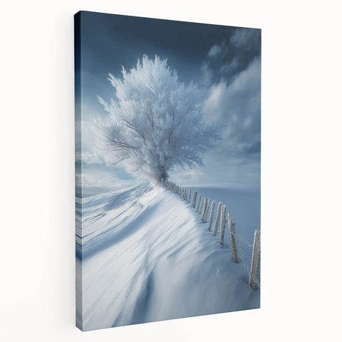 Frozen Serenity Tree – Winter Landscape & Nature Art Prints
