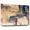 Modern Abstract Paintings – Moody Wall Art in Gold, Blue & Beige