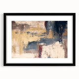 Modern Abstract Paintings – Moody Wall Art in Gold, Blue & Beige