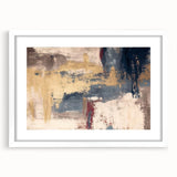 Modern Abstract Paintings – Moody Wall Art in Gold, Blue & Beige