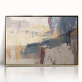Modern Abstract Paintings – Moody Wall Art in Gold, Blue & Beige