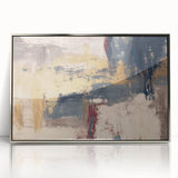 Modern Abstract Paintings – Moody Wall Art in Gold, Blue & Beige