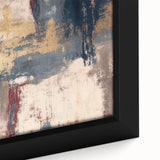 Modern Abstract Paintings – Moody Wall Art in Gold, Blue & Beige