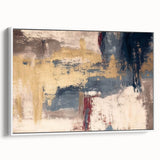 Modern Abstract Paintings – Moody Wall Art in Gold, Blue & Beige
