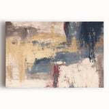 Modern Abstract Paintings – Moody Wall Art in Gold, Blue & Beige