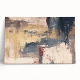 Modern Abstract Paintings – Moody Wall Art in Gold, Blue & Beige