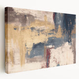 Modern Abstract Paintings – Moody Wall Art in Gold, Blue & Beige