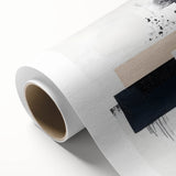 Minimalist Black and White Abstract Art - Monochrome Canvas Print