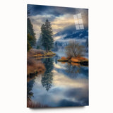 Misty Lake Reflection - Fine Art Photography Canvas Prints