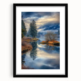 Misty Lake Reflection - Fine Art Photography Canvas Prints