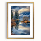 Misty Lake Reflection - Fine Art Photography Canvas Prints
