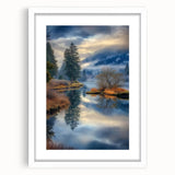Misty Lake Reflection - Fine Art Photography Canvas Prints