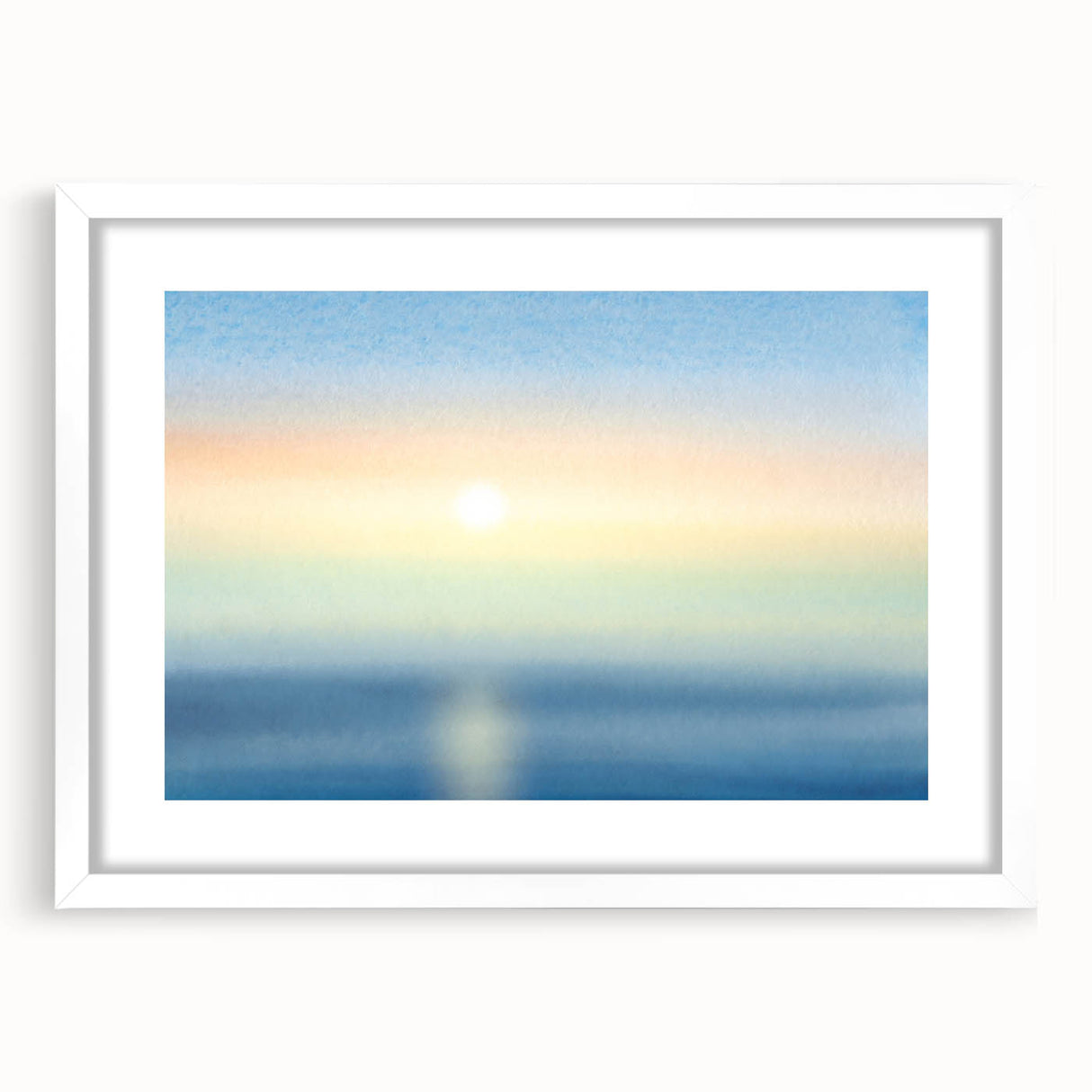 Black and White Minimalist Landscapes – Soft Coastal Horizon Glow