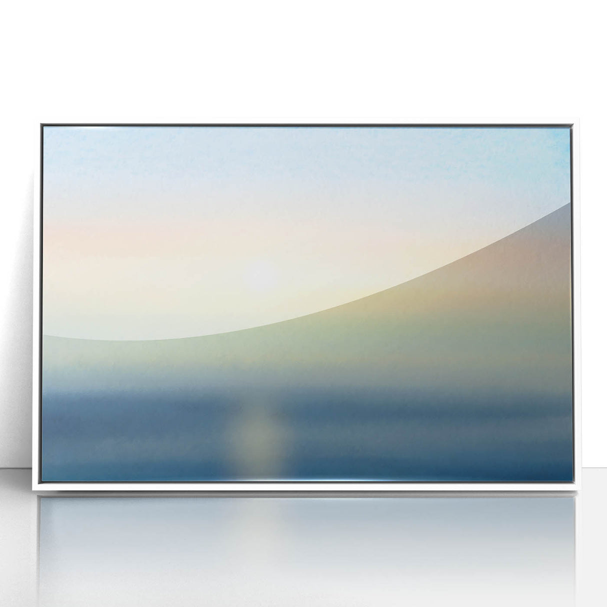 Black and White Minimalist Landscapes – Soft Coastal Horizon Glow