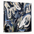 Abstract Art for Sale - Bold Black & Blue Contemporary Painting