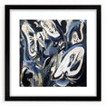 Abstract Art for Sale - Bold Black & Blue Contemporary Painting