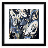 Abstract Art for Sale - Bold Black & Blue Contemporary Painting